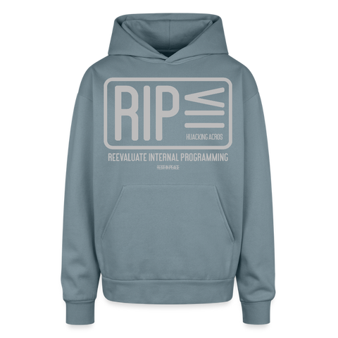 RIP Oversized Hoodie - stone blue
