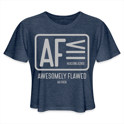 AF Tee - heather navy