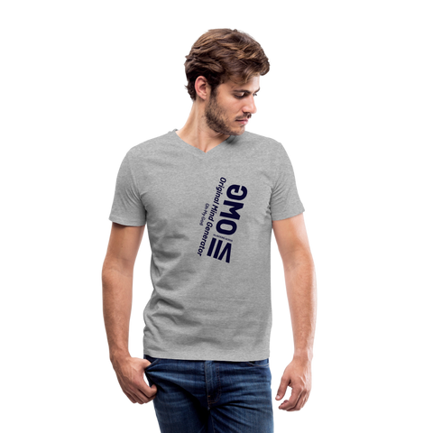 OMG Blue Acro V Neck - heather gray