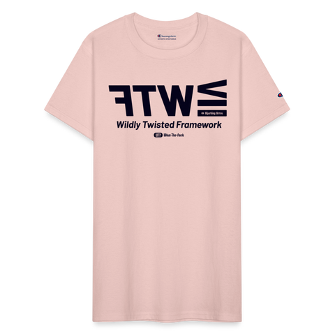 WTF Blue Acro Champion Tee - blush pink 