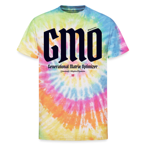 GMO Blue Acro Tee - rainbow