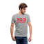 OK Red Acro V Neck - heather gray