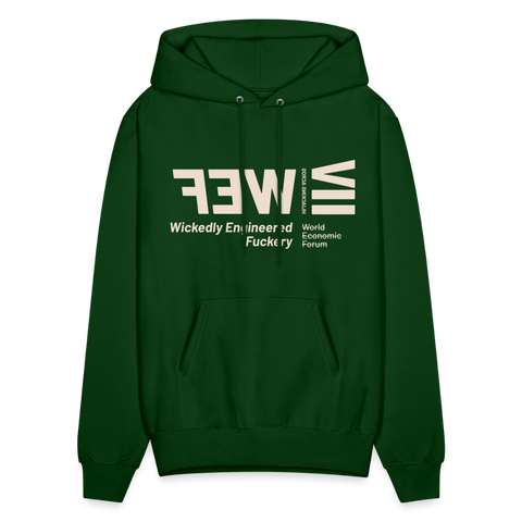 WEF Beige Acro Hoodie - forest green