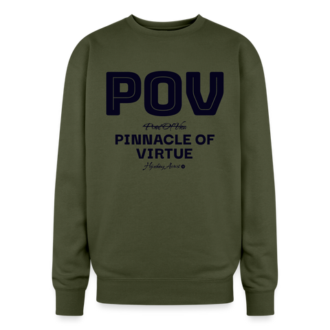 POV Oversized Sweatshirt - olive green