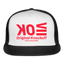 OK Red Acro Trucker Hat - white/black