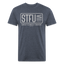 STFU Tee - heather navy