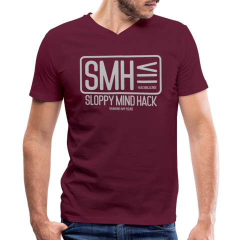 SMH V-Neck - maroon