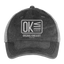 OK Hat - washed black / silver