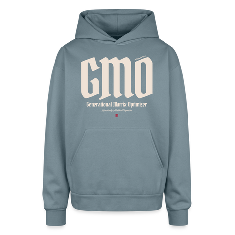 GMO Beige Acro Adidas Hoodie - stone blue