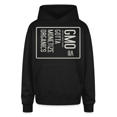 GMO Oversized Hoodie - black
