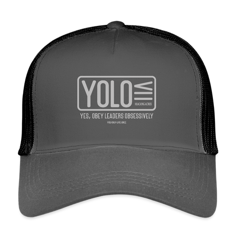 YOLO Vintage Hat - smoke grey/black