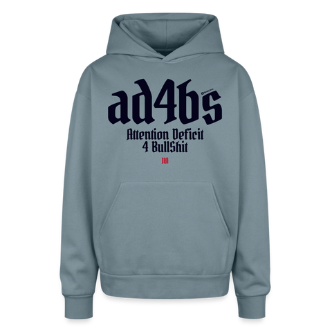 AD4BS Blue Acro Oversized Hoodie - stone blue