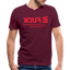 FUCK Red Logo V Neck - maroon