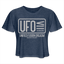 UFO Cropped T-Shirt - heather navy