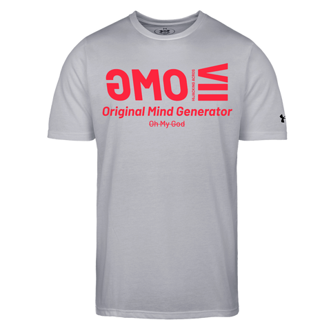 Red Acro Under Armor Tee - gray