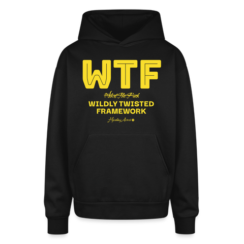 WTF Oversized Hoodie - black