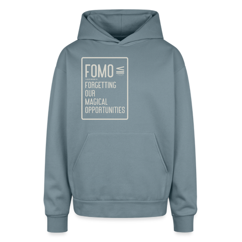 FOMO Oversized Hoodie - stone blue