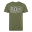 FUCK tee - heather military green