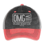 OMG Hat - washed red / silver