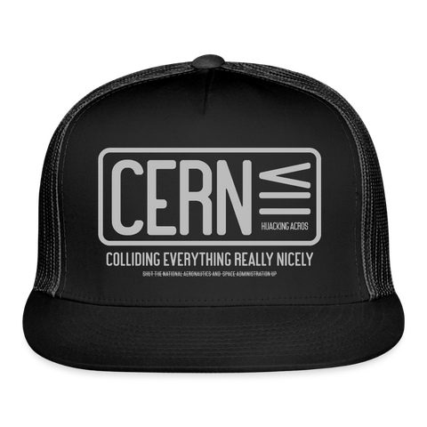 CERN Trucker Hat - black/black