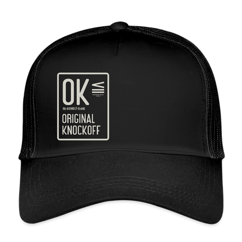 OK Vintage Trucker Hat - black/black