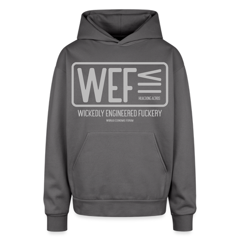 WEF Oversized Hoodie - graphite gray