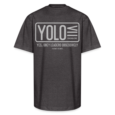 YOLO Heavy Tee - charcoal grey