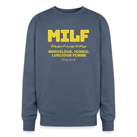 MILF Oversized Sweatshirt - stone blue