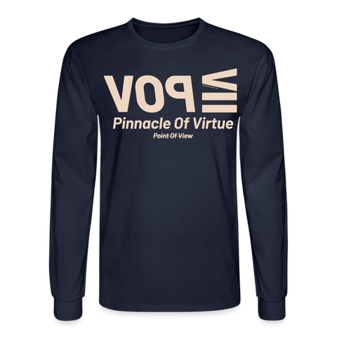 POV Beige Acro Long Sleeve - navy