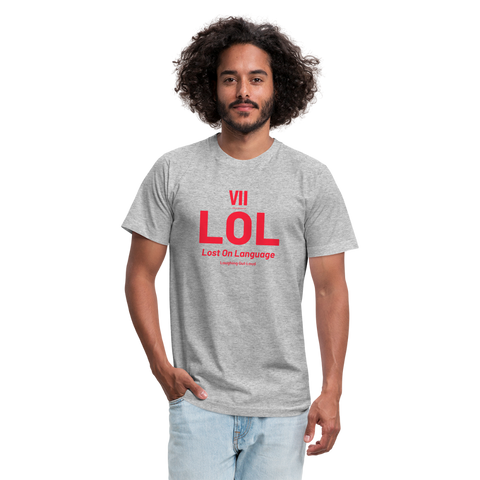 LOL Red Acro Tshirt - heather gray