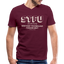 STFU V Neck - maroon