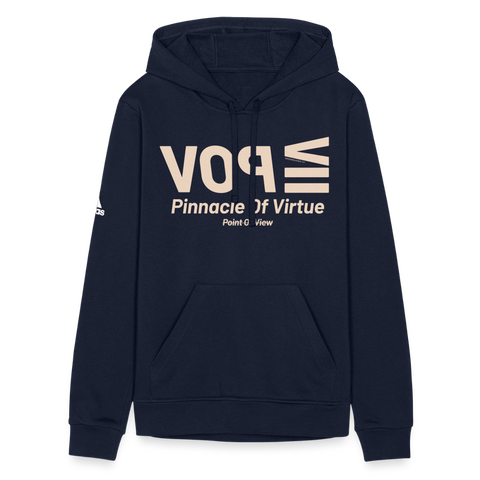 POV Beige Acro Adidas Hoodie - french navy