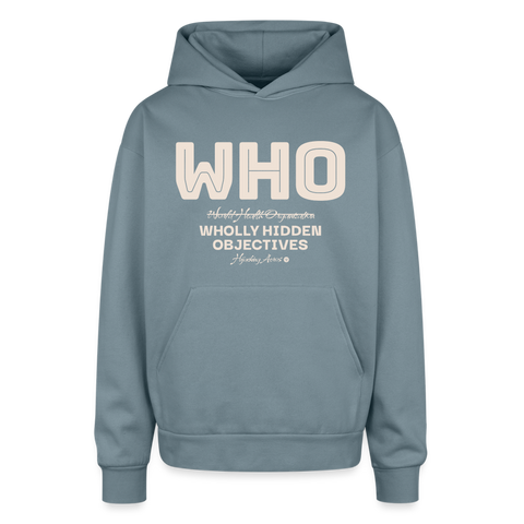 WHO Oversized Hoodie - stone blue