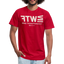 WTF Beige Acro B&C Tee - red