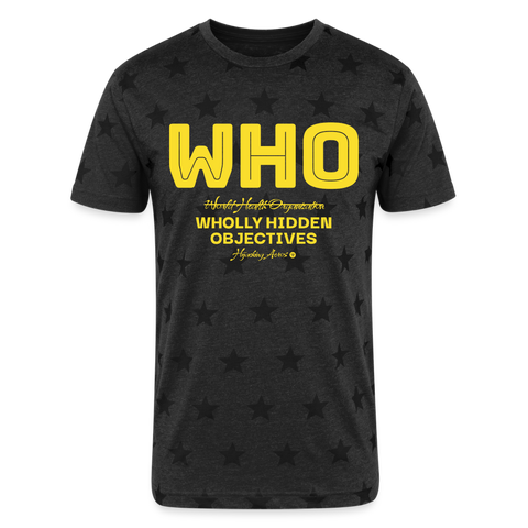 WHO Tee - charcoal star 