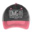 OMG Hat - washed pink / silver 