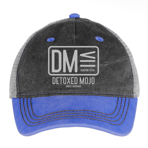 DM Vintage Hat - washed blue / silver
