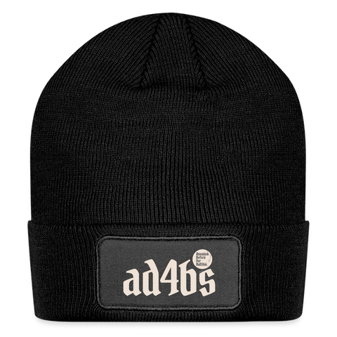 AD4BS Beige Acro Tote Beanie - black