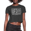 UFO Cropped T-Shirt - deep heather