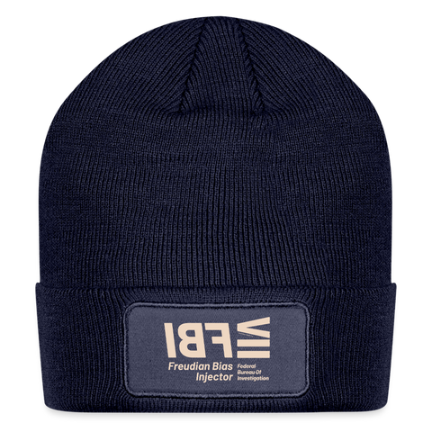 FBI Beige Acros Beanie - navy