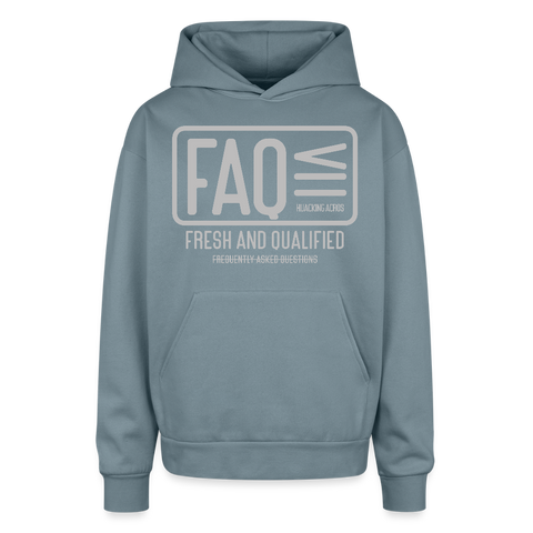 FAQ Oversized Hoodie - stone blue