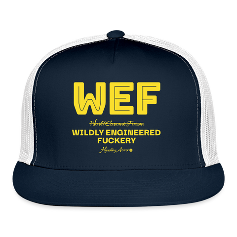 WEF Trucker Hat - navy/white