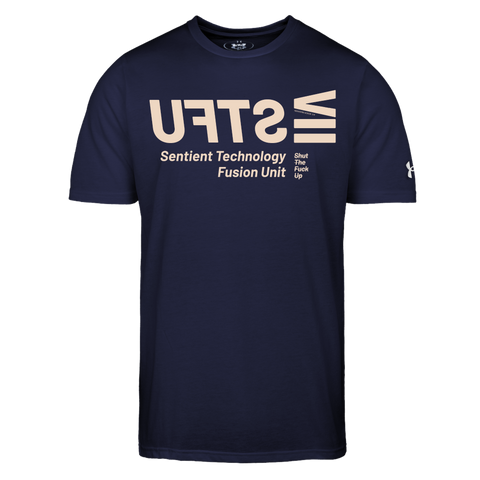 STFU Beige Acro Under Armor Tee - navy