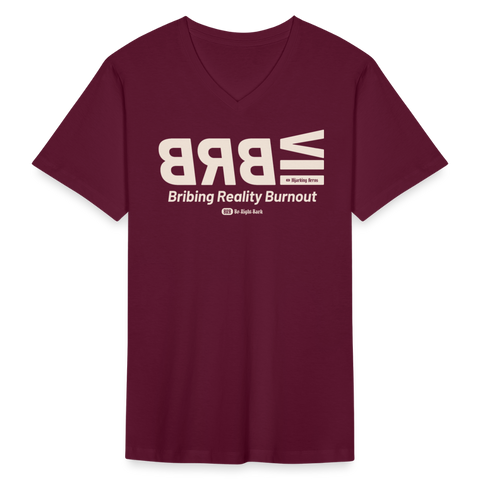 BRB Red Acro B&C V Neck - maroon