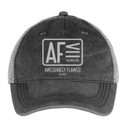 AF Vintage Hat - washed black / silver