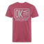 OK Tee - heather burgundy