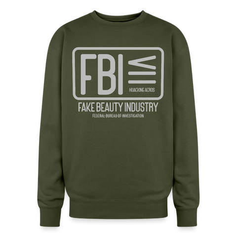 FBI Oversized Sweatshirt - olive green