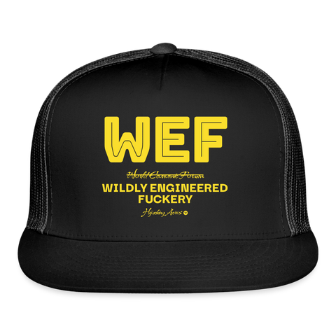 WEF Trucker Hat - black/black