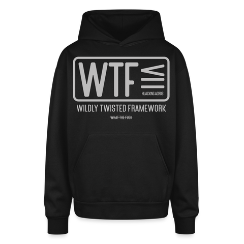 WTF Oversized Hoodie - black