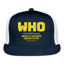 WHO Truckers Hat - navy/white